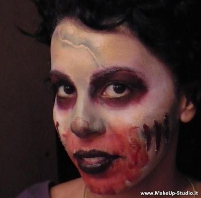 how to make zombie makeup. Zombie MakeUp Tutorial
